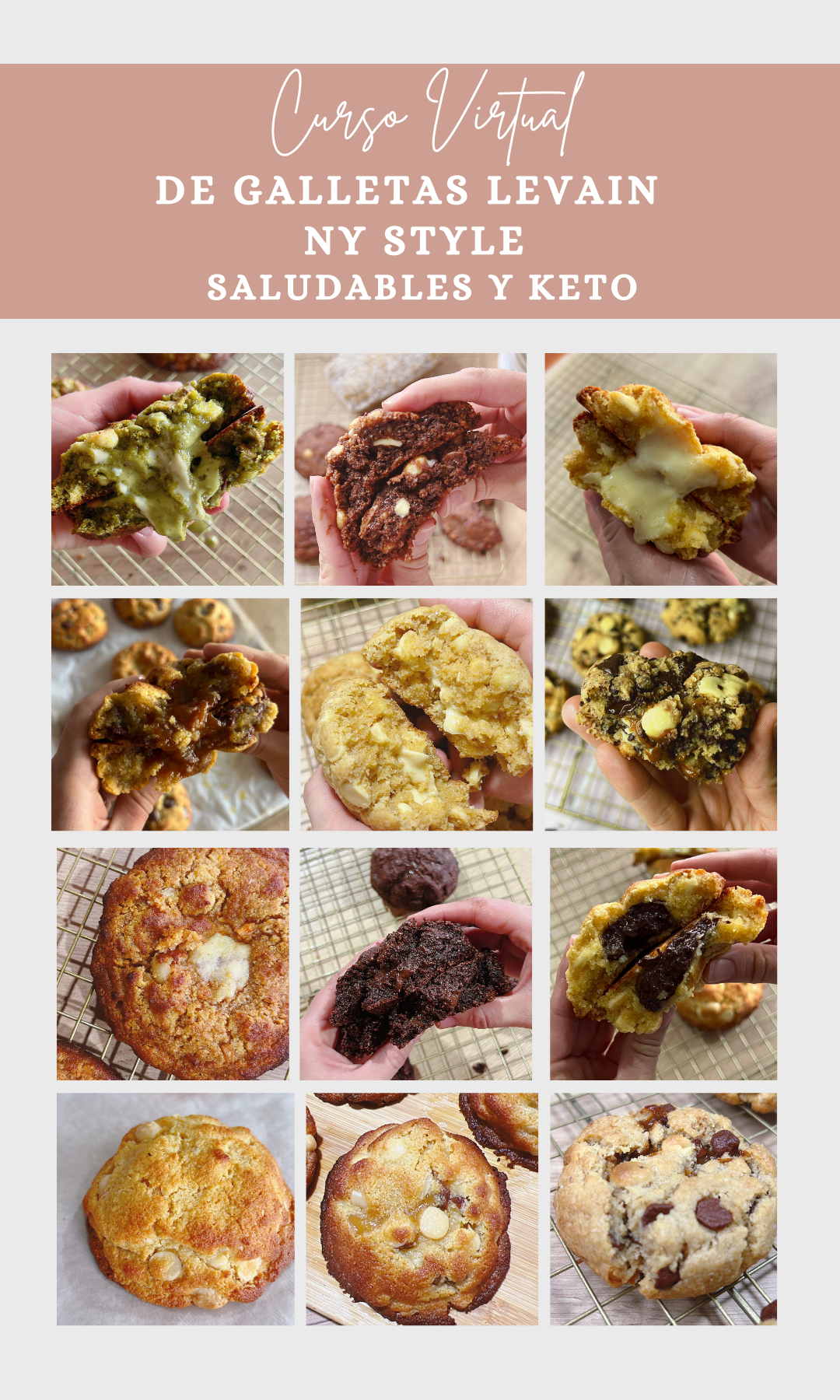 Galletas Levain estilo NY Saludables y Keto