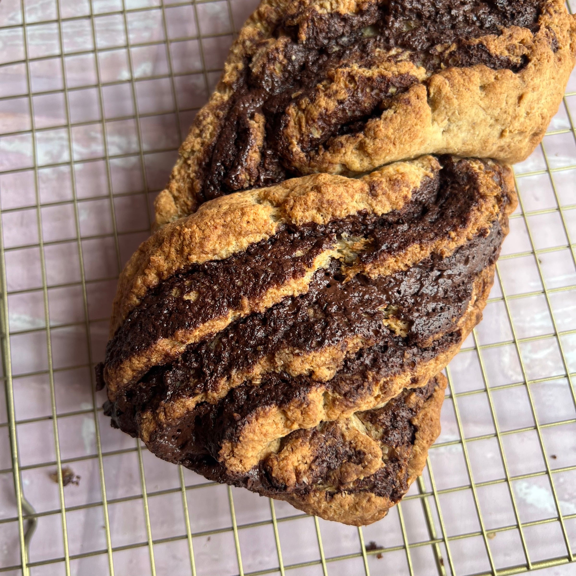PAN TRENZADO DE CHOCOLATE SALUDABLE