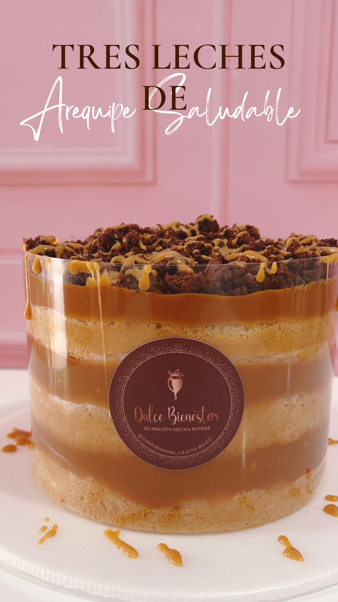 TORTA TRES LECHES SALUDABLE