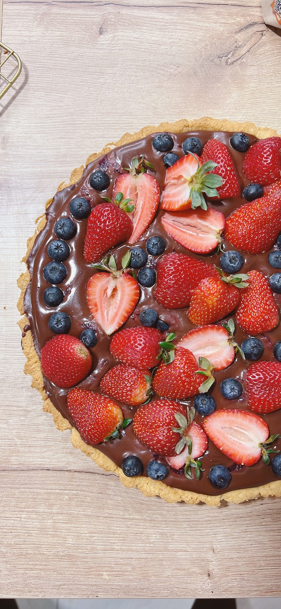 PIE DE CHOCO FRUTOS ROJOS KETO